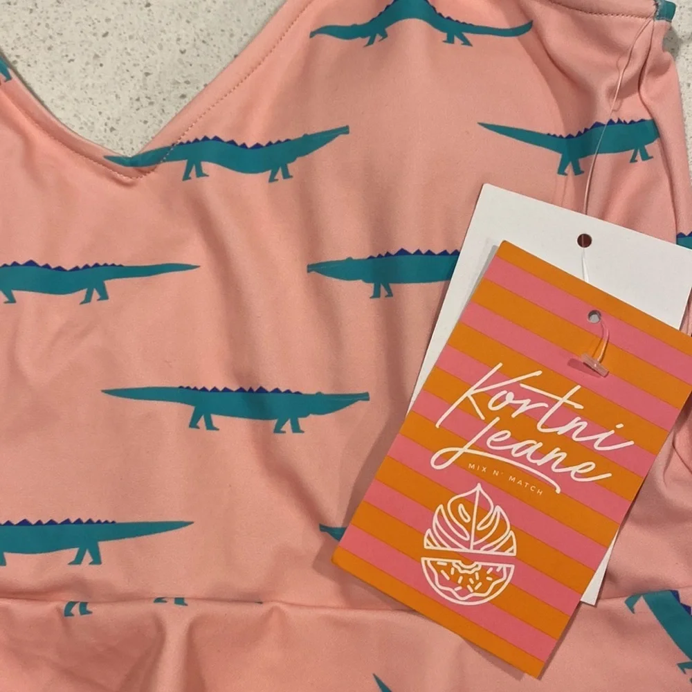 Kortni Jeane Alligator Swim Top